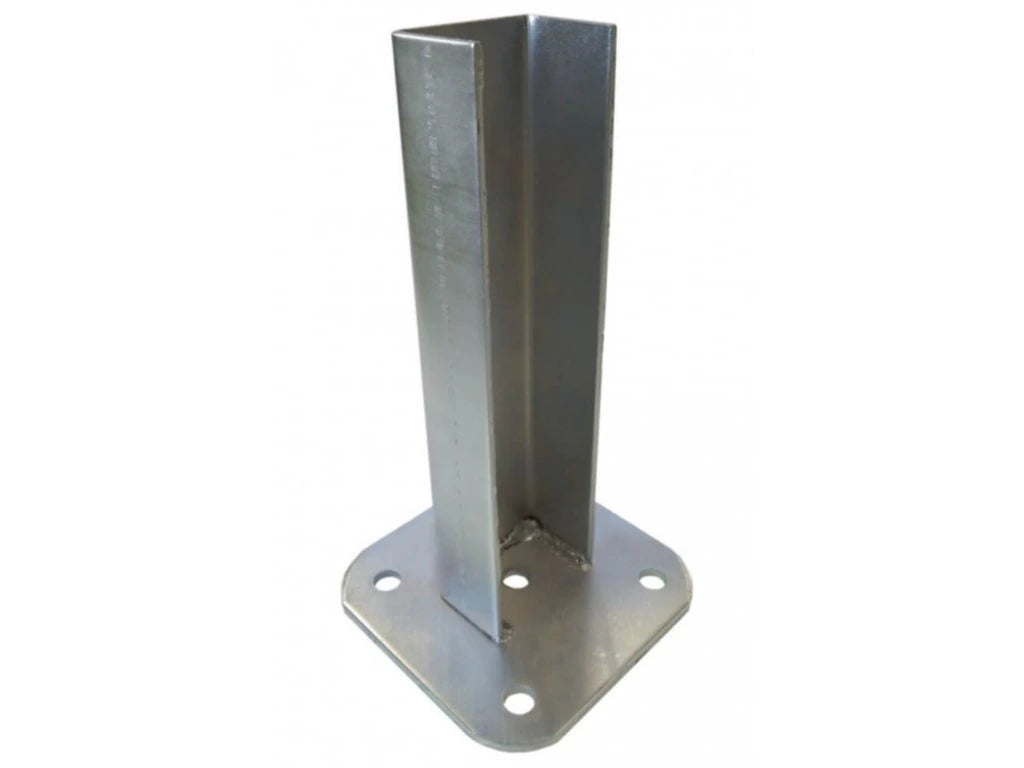 Patka s plotnou pro jeklový sloupek 60x40 mm zn