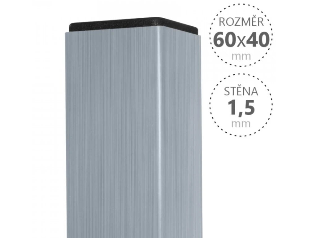 Sloupek zinkovaný Pilodel 6x4x200 cm