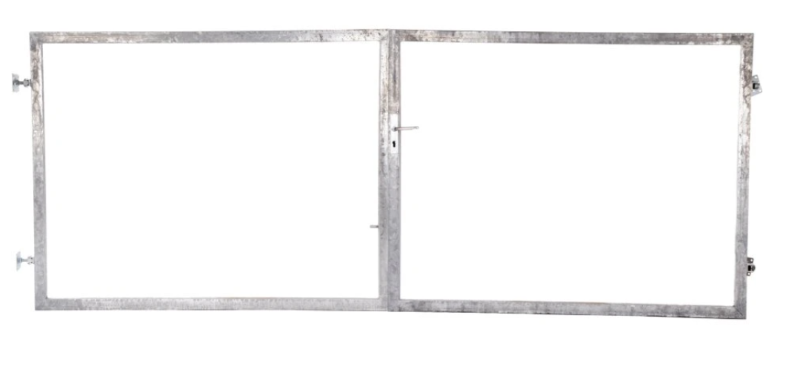 Rám brány pro vlastní výplň bez příčníku, pro manuální otevírání, š. 350 x od v. 100cm