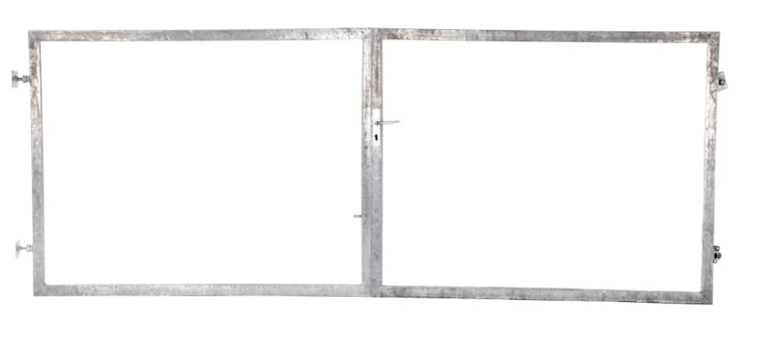 Rám brány pro vlastní výplň bez příčníku, pro manuální otevírání, š. 400 x od v. 100cm