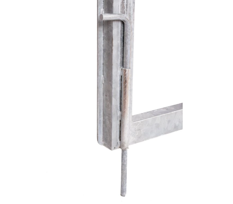 Rám brány pro vlastní výplň bez příčníku, pro manuální otevírání, š. 350 x od v. 100cm