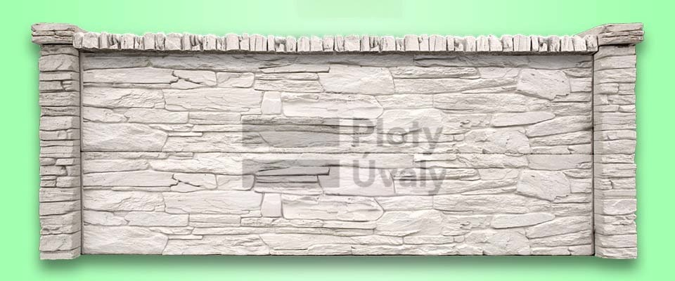 Betonový sloupek Břidlice - Denver, průběžný, od 120 cm