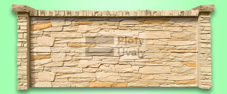 Betonový sloupek Břidlice - Nashville, průběžný, od 120 cm