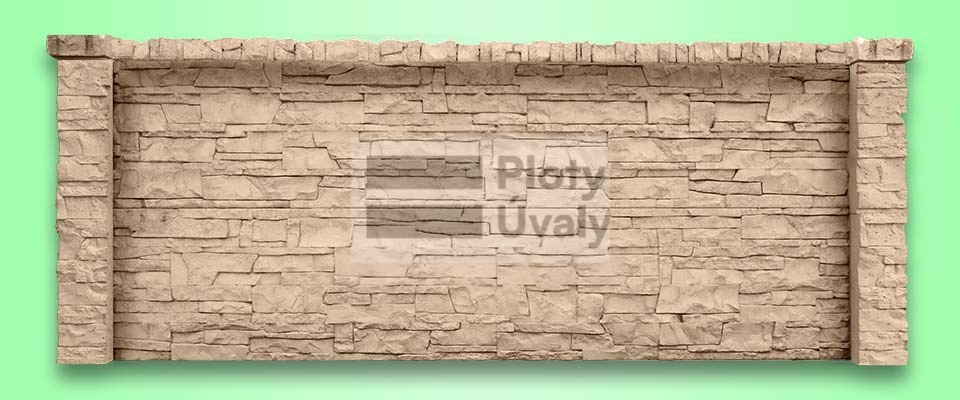 Betonový sloupek Mramor - Memphis, koncový, od 120 cm